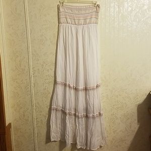 Strapless maxi dress
